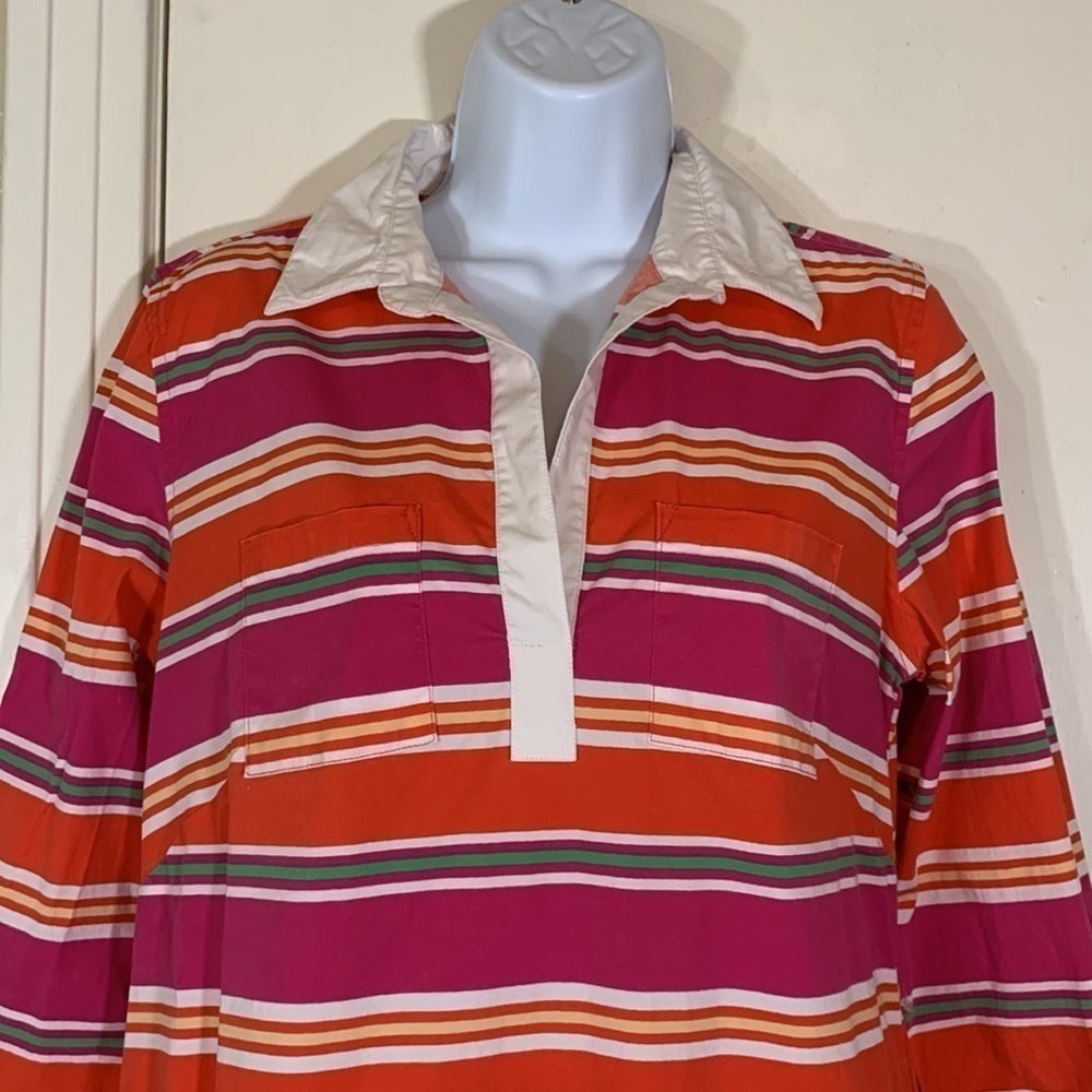 Tizzie Cotton Mini Striped Dress, S - Picture 2 of 11